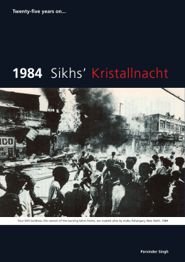 "1984 Sikhs` Kristallnacht" PDF