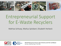 Focus Group „E-waste Training Toolkit“