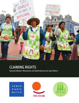 Claiming Rights - Human Rights Watch