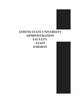 Personnel - Athens State University