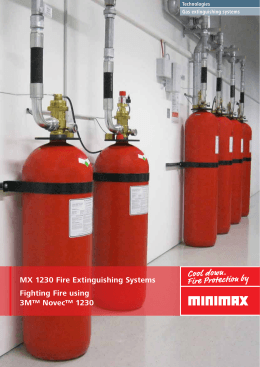 MX 1230 Fire Extinguishing System using 3M™ Novec