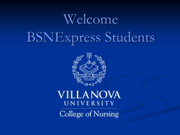 BSNExpress - Villanova University