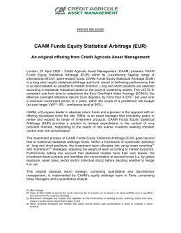 CAAM Funds Equity Statistical Arbitrage (EUR)
