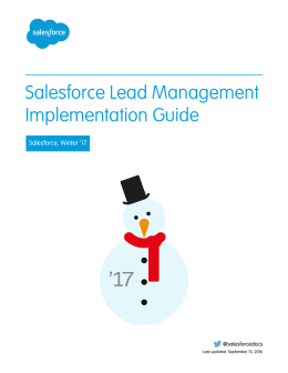 Salesforce Lead Management Implementation Guide