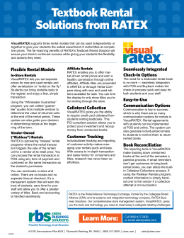 Solutions from RATEX Textbook Rental
