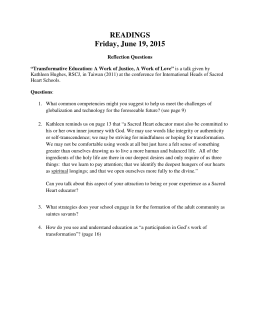 READINGS Friday, June 19, 2015 - Network of Sacred Heart Schools