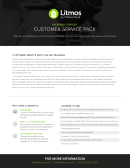 customer service pack