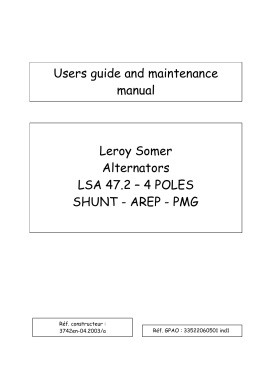Leroy Somer Alternators LSA 47.2 – 4 POLES SHUNT