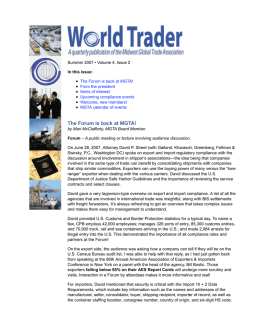 MGTA World Trader - Midwest Global Trade Association (MGTA)