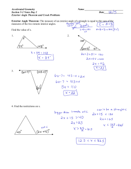 Accelerated Geometry Name Section 5-2 Notes Day 2