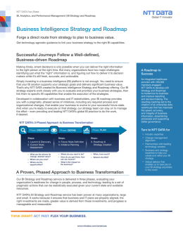 Business Intelligence Strategy and Roadmap
