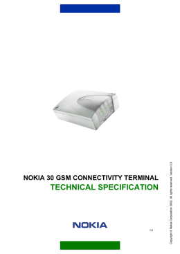 nokia 30 gsm connectivity terminal technical - Oppermann