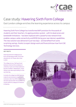 Case study: Havering Sixth Form College