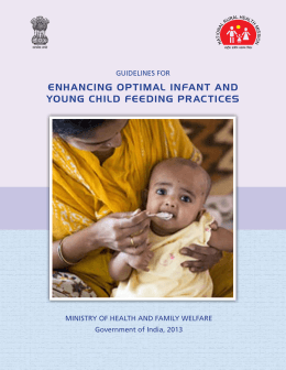 enhancing optimal infant and young child feeding practices