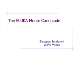 The FLUKA Monte Carlo code