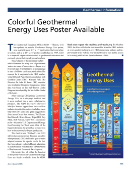 Colorful Geothermal Energy Uses Poster Available