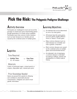 Pick the Risk: The Polygenic Pedigree Challenge
