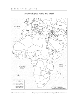 Ancient Egypt, Kush, and Israel