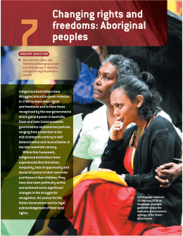 Changing rights and freedoms: Aboriginal peoples