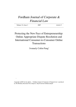 Protecting the New Face of Entrepreneurship: Online Appropriate