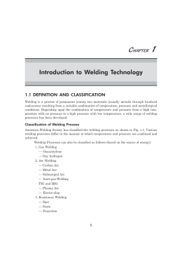 Introduction to Welding Technology
