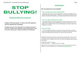 Stop Bullying! - Beyond Bullying