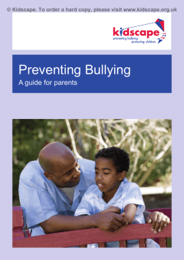 Preventing Bullying - Pershore High School