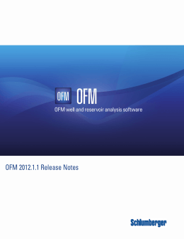 OFM 2012.1.1 Release Notes