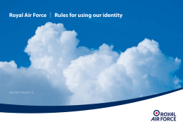 Royal Air Force | Rules for using our identity