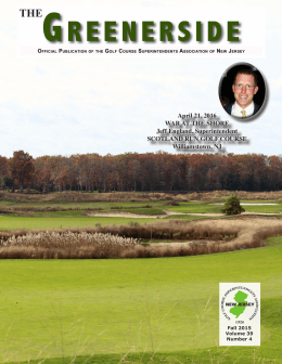 Fall - Golf Course Superintendents Association of New Jersey