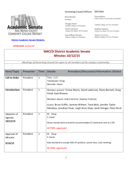 SMCCD District Academic Senate Minutes 10/12/15