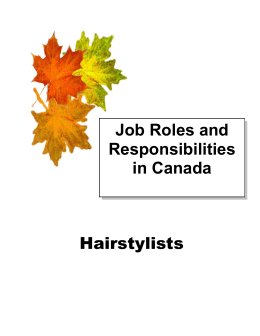 Job Roles and Responsibilities in Canada Hairstylists