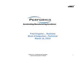 Who is Performix, Inc?