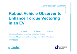 Robust Vehicle Observer to Enhance Torque Vectoring in