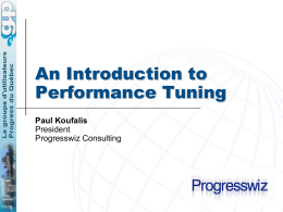 Intro to Perf Tuning