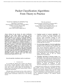 Packet Classification Algorithms: From Theory to Practice