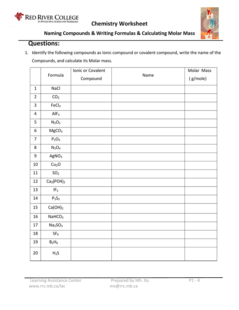 Molar Mass Worksheet Cxpz Info Hydrocarbon Practice Worksheet Word Acrobat And Answers Jpg Molar Mass