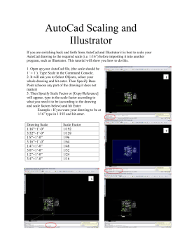 AutoCad Scaling and Illustrator
