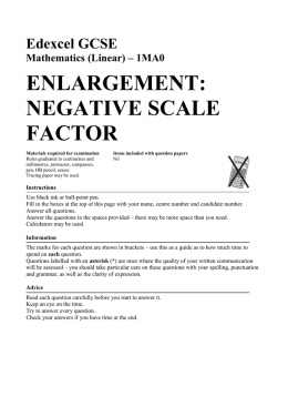 1MA0 ENLARGEMENT: NEGATIVE SCALE FACTOR