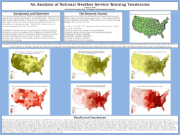 An Analysis of NWS Warning Tendencies (poster)