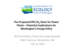 The Proposed EPA CO Rules for Power Plants - Mid