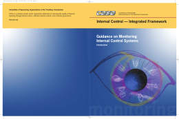 COSO Guidance on Monitoring Internal Control Systems | Introduction