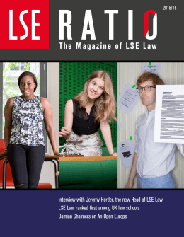 Interview with Jeremy Horder, the new Head of LSE Law LSE Law
