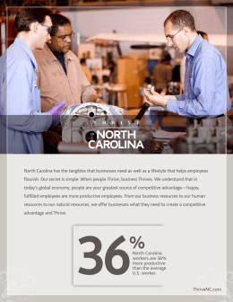North Carolina Fact Sheet