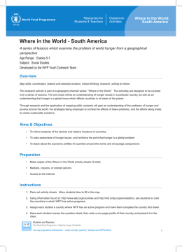 Where in the World - South America