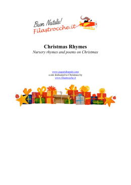 Christmas Rhymes - Filastrocche.it