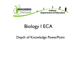 Biology | Depth of Knowledge PowerPoint