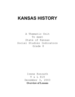 KANSAS HISTORY
