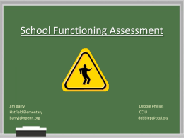 school function assessment