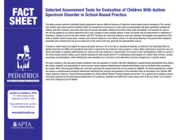 FACT SHEET - Academy of Pediatric Physical Therapy